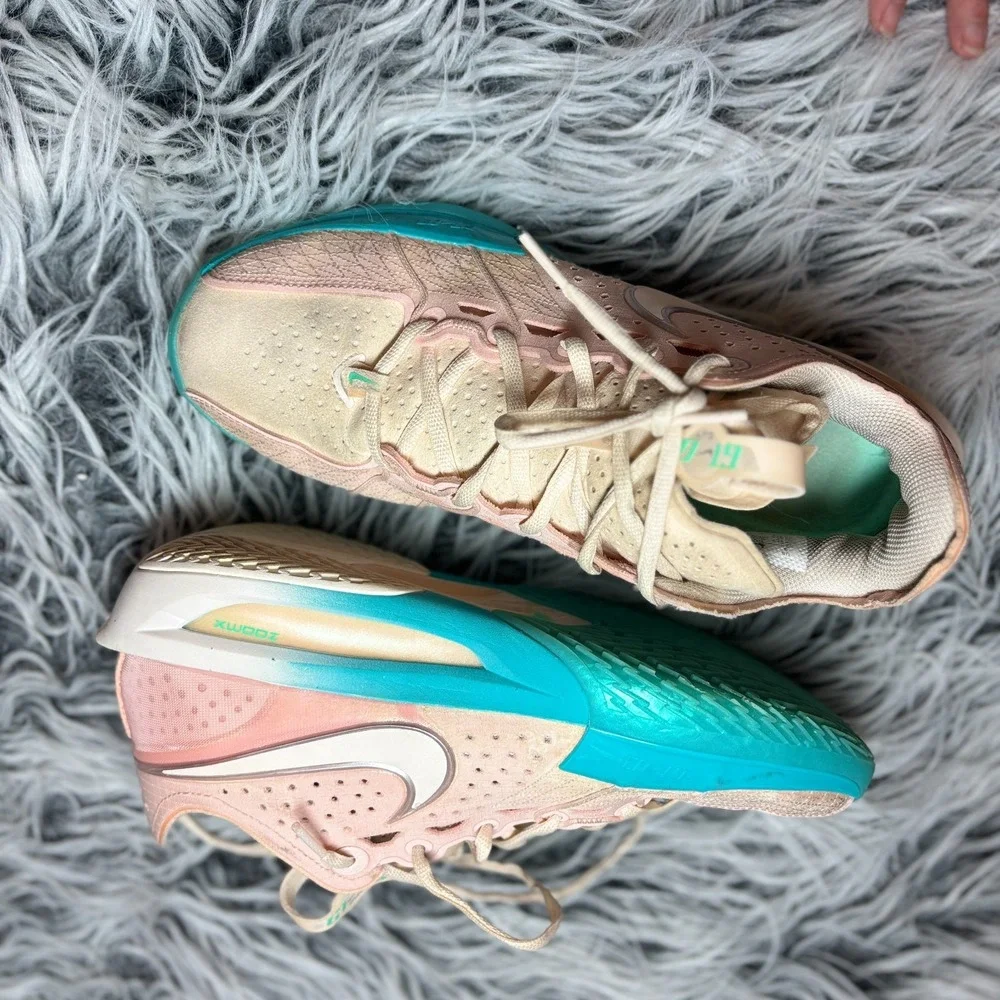 Nike Air Zoom GT Cut 3 Washed Coral Chalk‎ Sneakers Men's Size 9 US DV2913 601